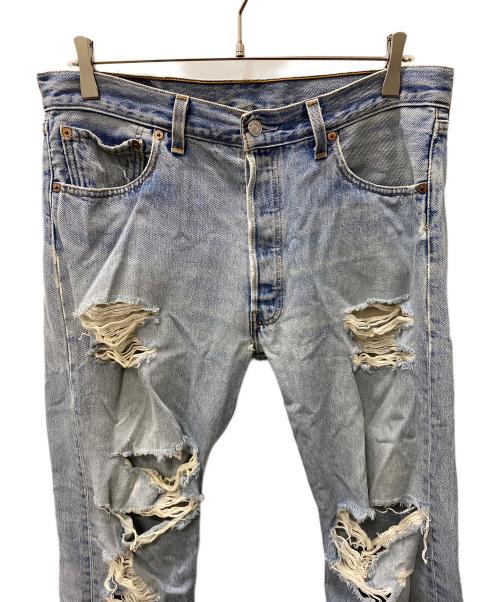 LEVI'S（リーバイス）LEVI'S (リーバイス) ダメージデニムパンツ ブルー サイズ:W34の古着・服飾アイテム