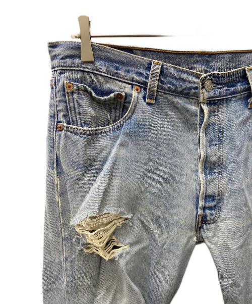LEVI'S（リーバイス）LEVI'S (リーバイス) ダメージデニムパンツ ブルー サイズ:W34の古着・服飾アイテム