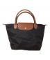 LONGCHAMP（ロンシャン）の古着「ハンドバッグ」｜ブラック