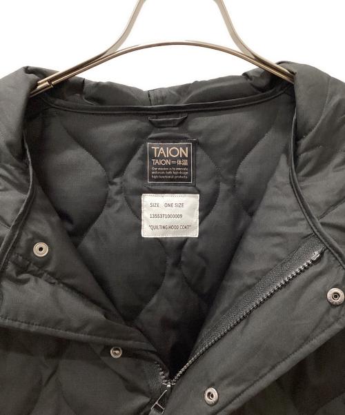TAION（タイオン）TAION (タイオン) 中綿コート ブラック サイズ:ONE SIZEの古着・服飾アイテム