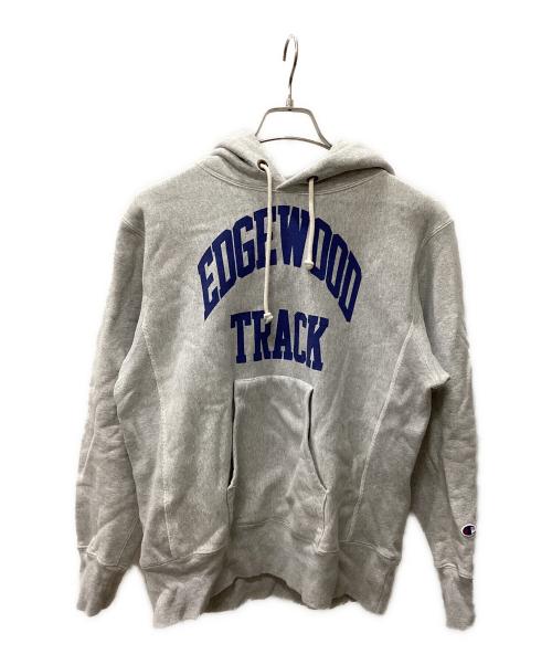 Champion REVERSE WEAVE（チャンピオン リバース ウィーブ）Champion REVERSE WEAVE (チャンピオン リバース ウィーブ) プルオーバーパーカー グレー サイズ:LARGEの古着・服飾アイテム