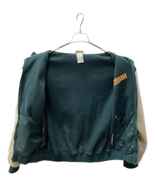 Columbia（コロンビア）Columbia (コロンビア) フリースジャケット ベージュ×グリーン サイズ:不明の古着・服飾アイテム