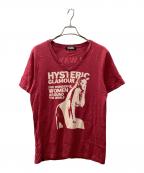 Hysteric Glamourヒステリックグラマー）の古着「半袖カットソー」｜ピンク