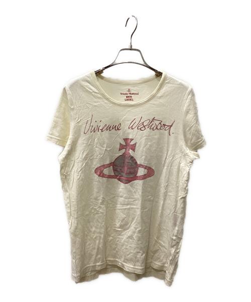 Vivienne Westwood RED LABEL（ヴィヴィアンウエストウッドレッドレーベル）Vivienne Westwood RED LABEL (ヴィヴィアンウエストウッドレッドレーベル) 半袖カットソー アイボリー サイズ:2の古着・服飾アイテム