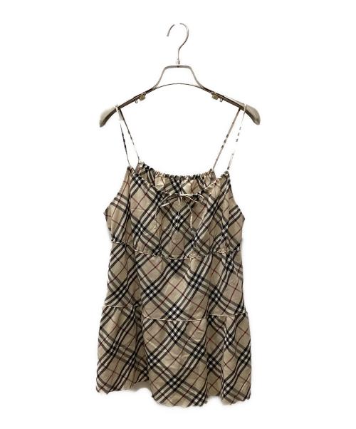 BURBERRY BLUE LABEL（バーバリー ブルー レーベル）BURBERRY BLUE LABEL (バーバリー ブルー レーベル) キャミソール ブラウン サイズ:38の古着・服飾アイテム