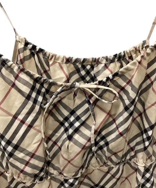 BURBERRY BLUE LABEL（バーバリー ブルー レーベル）BURBERRY BLUE LABEL (バーバリー ブルー レーベル) キャミソール ブラウン サイズ:38の古着・服飾アイテム