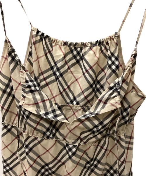 BURBERRY BLUE LABEL（バーバリー ブルー レーベル）BURBERRY BLUE LABEL (バーバリー ブルー レーベル) キャミソール ブラウン サイズ:38の古着・服飾アイテム