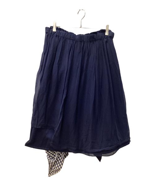 COMME des GARCONS（コムデギャルソン）COMME des GARCONS (コムデギャルソン) ドッキングスカート ネイビー サイズ:Sの古着・服飾アイテム