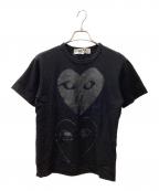 PLAY COMME des GARCONSプレイコムデギャルソン）の古着「半袖カットソー」｜ブラック