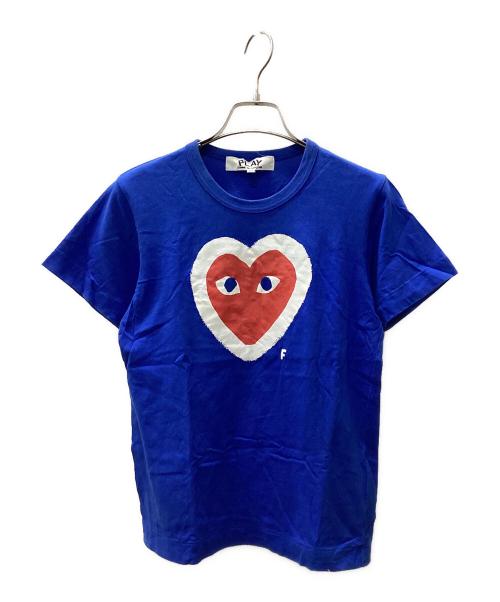 PLAY COMME des GARCONS（プレイコムデギャルソン）PLAY COMME des GARCONS (プレイコムデギャルソン) 半袖カットソー ブルー サイズ:Mの古着・服飾アイテム