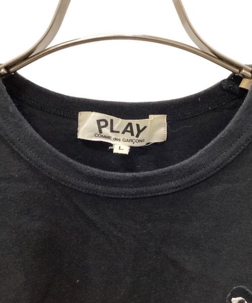 PLAY COMME des GARCONS（プレイコムデギャルソン）PLAY COMME des GARCONS (プレイコムデギャルソン) 半袖カットソー ブラック サイズ:Lの古着・服飾アイテム