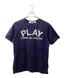 PLAY COMME des GARCONS（プレイコムデギャルソン）の古着「半袖カットソー」｜ネイビー