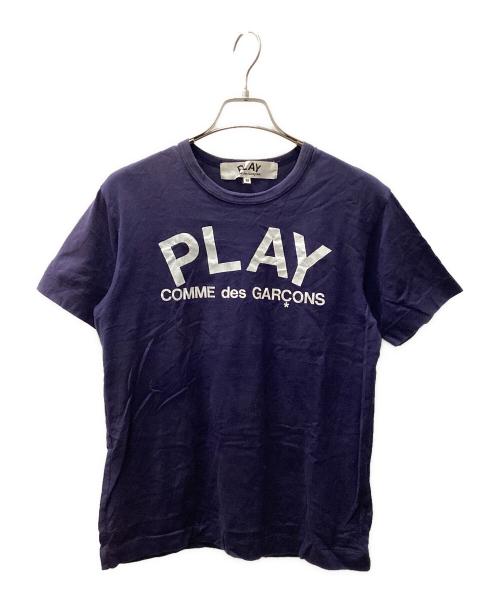 PLAY COMME des GARCONS（プレイコムデギャルソン）PLAY COMME des GARCONS (プレイコムデギャルソン) 半袖カットソー ネイビー サイズ:Mの古着・服飾アイテム