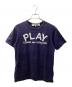 PLAY COMME des GARCONS（プレイコムデギャルソン）の古着「半袖カットソー」｜ネイビー