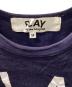 中古・古着 PLAY COMME des GARCONS (プレイコムデギャルソン) 半袖カットソー ネイビー サイズ:M：4000円