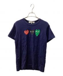 PLAY COMME des GARCONS（プレイコムデギャルソン）の古着「半袖カットソー」｜ネイビー