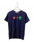 PLAY COMME des GARCONS（プレイコムデギャルソン）の古着「半袖カットソー」｜ネイビー