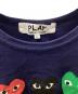 中古・古着 PLAY COMME des GARCONS (プレイコムデギャルソン) 半袖カットソー ネイビー サイズ:L：5000円