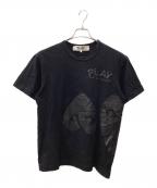 PLAY COMME des GARCONSプレイコムデギャルソン）の古着「半袖カットソー」｜ブラック