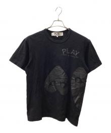 PLAY COMME des GARCONS（プレイコムデギャルソン）の古着「半袖カットソー」｜ブラック