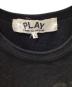 中古・古着 PLAY COMME des GARCONS (プレイコムデギャルソン) 半袖カットソー ブラック サイズ:L：7000円