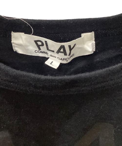 PLAY COMME des GARCONS（プレイコムデギャルソン）PLAY COMME des GARCONS (プレイコムデギャルソン) 半袖カットソー ブラック サイズ:Lの古着・服飾アイテム