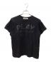 PLAY COMME des GARCONS（プレイコムデギャルソン）の古着「半袖カットソー」｜ブラック