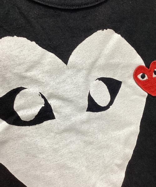 PLAY COMME des GARCONS（プレイコムデギャルソン）PLAY COMME des GARCONS (プレイコムデギャルソン) 半袖カットソー ブラック サイズ:Mの古着・服飾アイテム