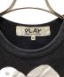 中古・古着 PLAY COMME des GARCONS (プレイコムデギャルソン) 半袖カットソー ブラック サイズ:M：6000円