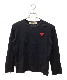 PLAY COMME des GARCONS（プレイコムデギャルソン）の古着「長袖カットソー」｜ブラック