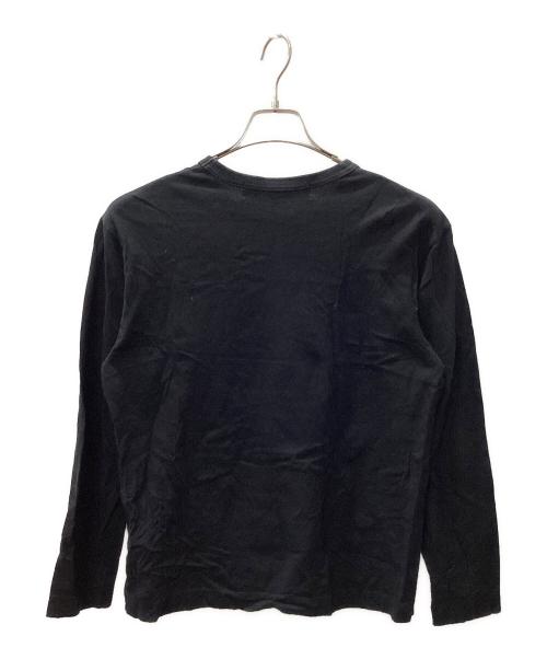 PLAY COMME des GARCONS（プレイコムデギャルソン）PLAY COMME des GARCONS (プレイコムデギャルソン) 長袖カットソー ブラック サイズ:Mの古着・服飾アイテム