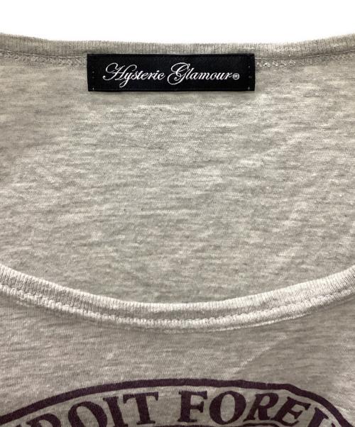 Hysteric Glamour（ヒステリックグラマー）Hysteric Glamour (ヒステリックグラマー) 長袖カットソー グレー サイズ:FREEの古着・服飾アイテム