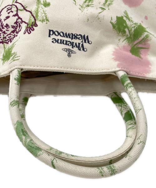Vivienne Westwood（ヴィヴィアンウエストウッド）Vivienne Westwood (ヴィヴィアンウエストウッド) ミニトートバッグ ベージュの古着・服飾アイテム