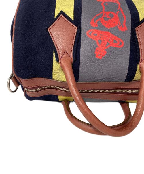 Vivienne Westwood（ヴィヴィアンウエストウッド）Vivienne Westwood (ヴィヴィアンウエストウッド) ボストンバッグ ネイビーの古着・服飾アイテム