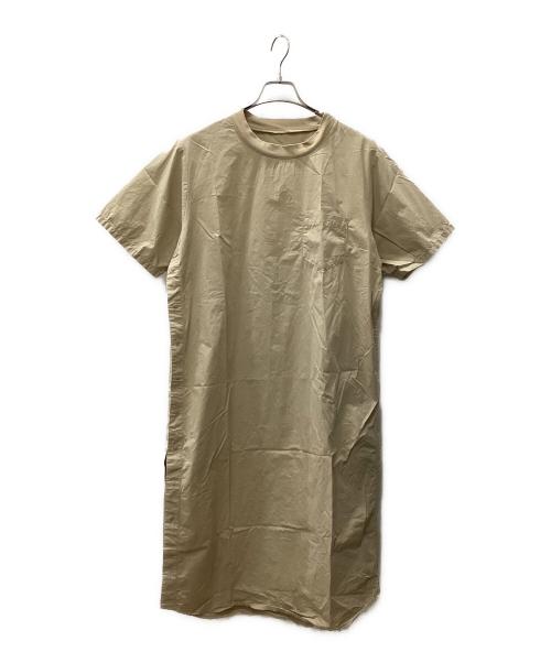 BEAMS BOY（ビームスボーイ）BEAMS BOY (ビームスボーイ) 半袖ワンピース ベージュ サイズ:FREEの古着・服飾アイテム