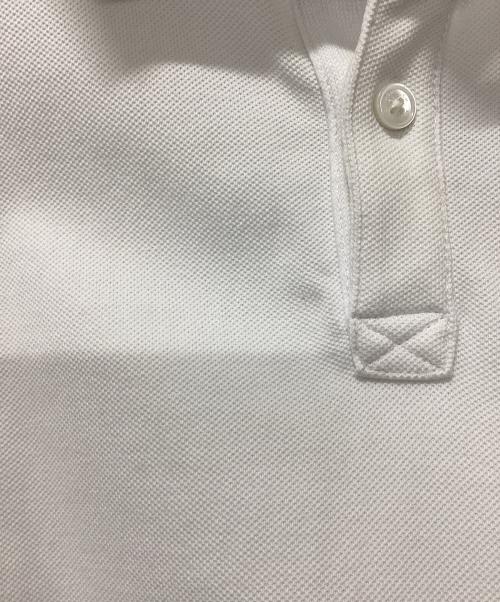 MONCLER（モンクレール）MONCLER (モンクレール) ポロシャツ ホワイト サイズ:Lの古着・服飾アイテム