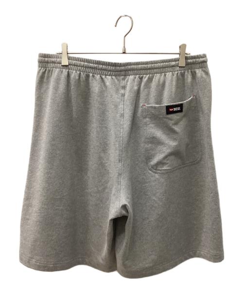 DIESEL（ディーゼル）DIESEL (ディーゼル) スウェットハーフパンツ グレー サイズ:XXLの古着・服飾アイテム