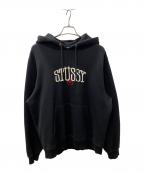 stussyステューシー）の古着「パーカー」｜ブラック
