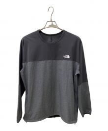 THE NORTH FACE（ザ ノース フェイス）の古着「クルーネックカットソー」｜グレー×ブラック