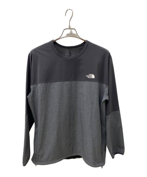 THE NORTH FACE（ザ ノース フェイス）THE NORTH FACE (ザ ノース フェイス) クルーネックカットソー グレー×ブラック サイズ:Lの古着・服飾アイテム