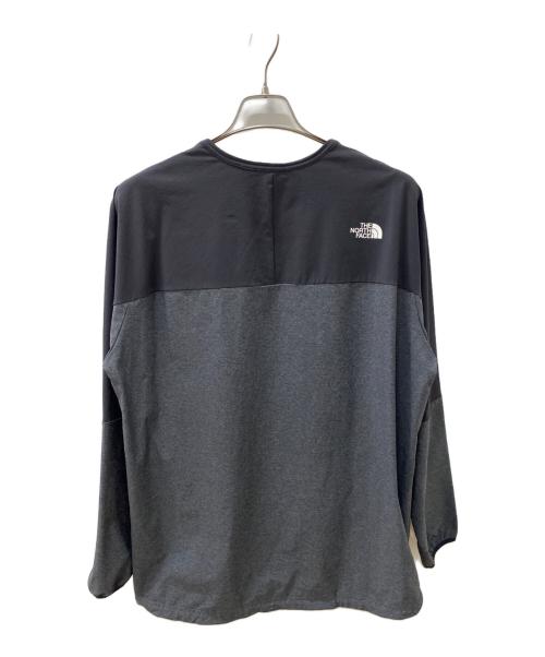 THE NORTH FACE（ザ ノース フェイス）THE NORTH FACE (ザ ノース フェイス) クルーネックカットソー グレー×ブラック サイズ:Lの古着・服飾アイテム