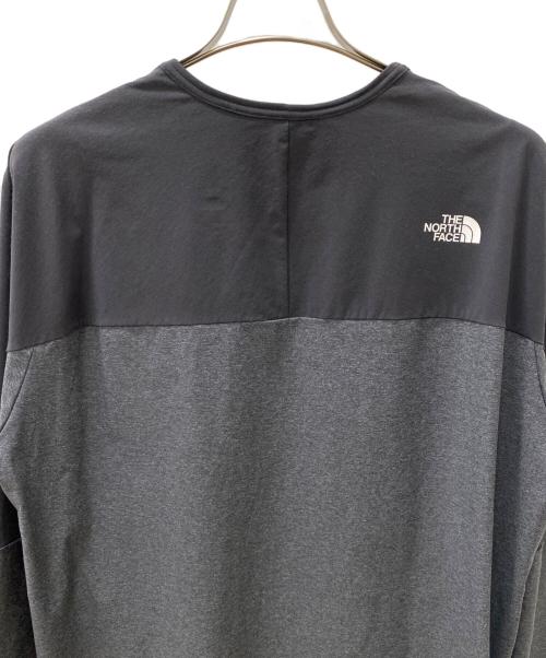 THE NORTH FACE（ザ ノース フェイス）THE NORTH FACE (ザ ノース フェイス) クルーネックカットソー グレー×ブラック サイズ:Lの古着・服飾アイテム