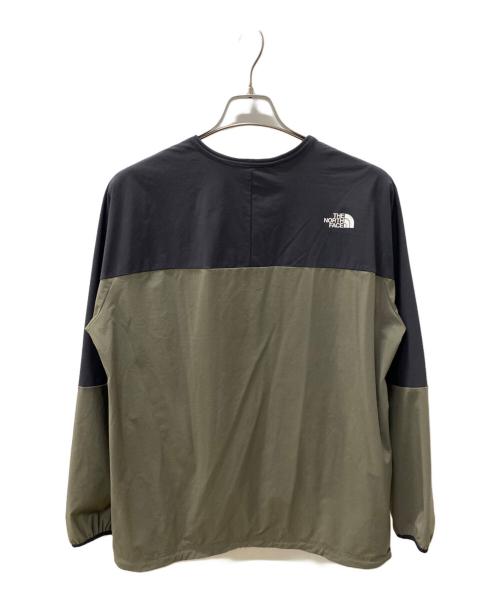 THE NORTH FACE（ザ ノース フェイス）THE NORTH FACE (ザ ノース フェイス) クルーネックカットソー カーキ×ブラック サイズ:Mの古着・服飾アイテム
