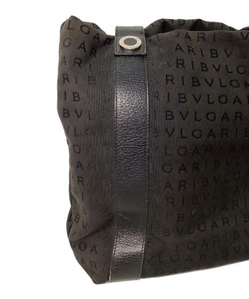 BVLGARI（ブルガリ）BVLGARI (ブルガリ) ポーチ付トートバッグ ブラックの古着・服飾アイテム