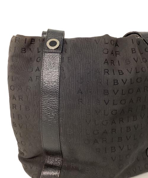 BVLGARI（ブルガリ）BVLGARI (ブルガリ) ポーチ付トートバッグ ブラックの古着・服飾アイテム