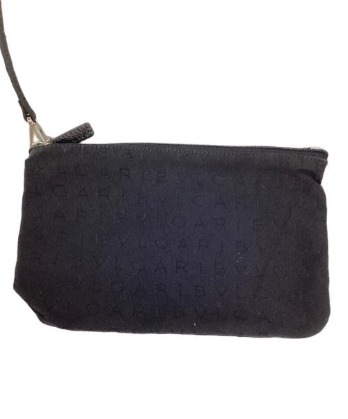 BVLGARI（ブルガリ）BVLGARI (ブルガリ) ポーチ付トートバッグ ブラックの古着・服飾アイテム