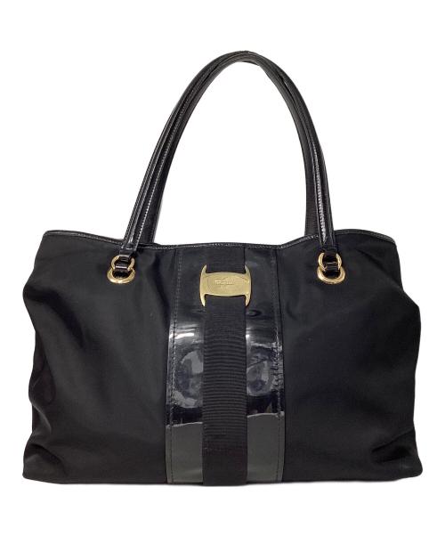 Salvatore Ferragamo（サルヴァトーレ フェラガモ）Salvatore Ferragamo (サルヴァトーレ フェラガモ) トートバッグ ブラックの古着・服飾アイテム
