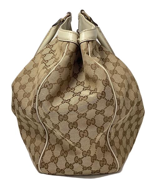 GUCCI（グッチ）GUCCI (グッチ) GGキャンバススーキートートバッグ ベージュの古着・服飾アイテム