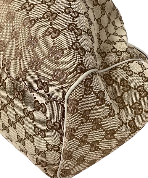 GUCCI（グッチ）GUCCI (グッチ) GGキャンバススーキートートバッグ ベージュの古着・服飾アイテム