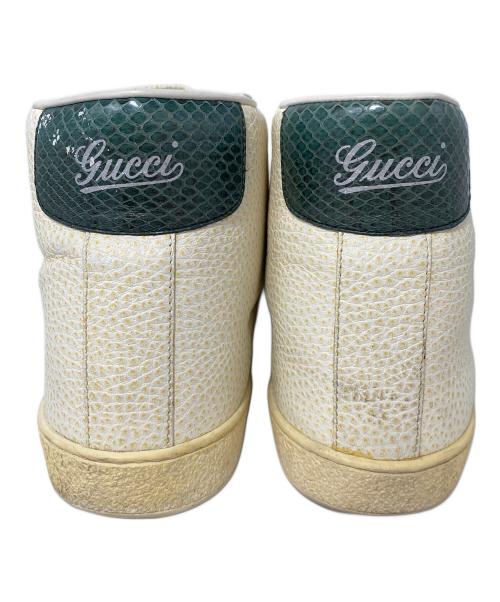 GUCCI（グッチ）GUCCI (グッチ) ハイカットスニーカー ホワイト サイズ:10の古着・服飾アイテム